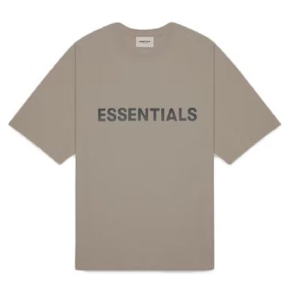 Essentials Fear of God Boxy T-Shirt Applique Logo – Taupe